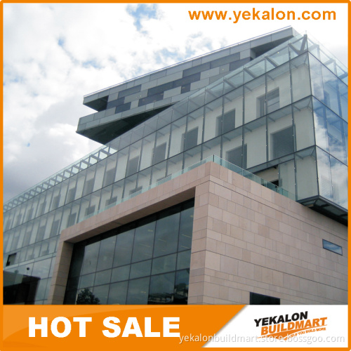 Yekalon Curtain Wall System Structural Spider System Aluminum Glass Curtain Wall Price